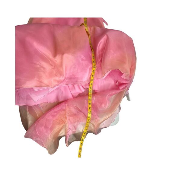 PRECIOUS FORMALS Pink Beaded Formal Dress Size 8 - Picture 15 of 17